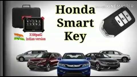 Honda Smart Key Programming with X100PAD 2 from XTOOL