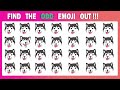 HOW GOOD ARE YOUR EYES #2  Find The Odd Emoji Out  Emoji Puzzle Quiz