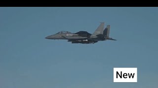 South Korean (🇰🇷) F-15 dropping two JDAM bombs  Drill.  #southkorea #aitforce
