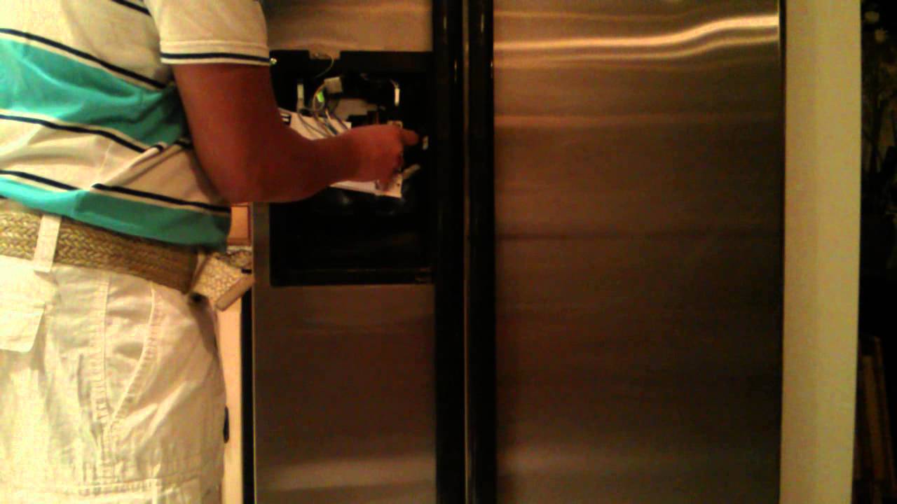 Whirlpool ice dispenser bracket replacement YouTube