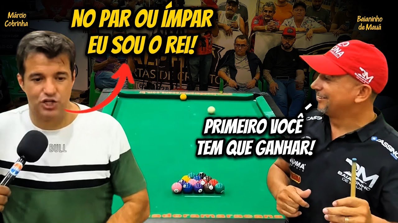 BAIANINHO DE MAUÁ X COBRINHA - A MAIOR RIVALIDADE JA VISTA NA SINUCA 🔥😱 #sinuca 