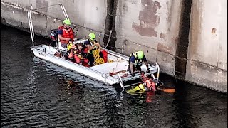 Water Rescue Crews Recover Bridge Jumper, Allentown, Pennsylvania - 8.21.25