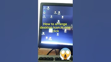 How to arrange desktop icon in one click #shorts #youtubeshorts