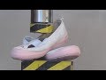 上履き VS 油圧プレス機 /Japanese School Uniform Uwabaki Shoes VS  Hydraulic press machine.