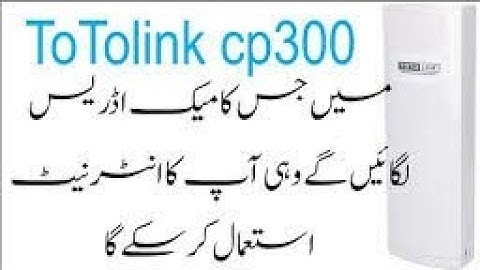 MAC filter in ToTolink CP300 ... youtube.com