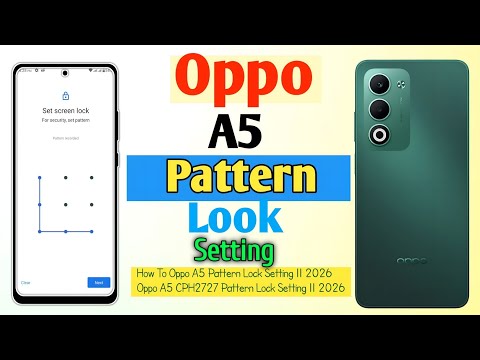How To Oppo A5 Home Screen Pattern Lock Setting l| Oppo CPH2727 Screen Lock || 2026