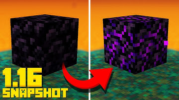 Minecraft 1.16 Snapshot CRYING Obsidian! Target Block (New 20w09a Nether Update)