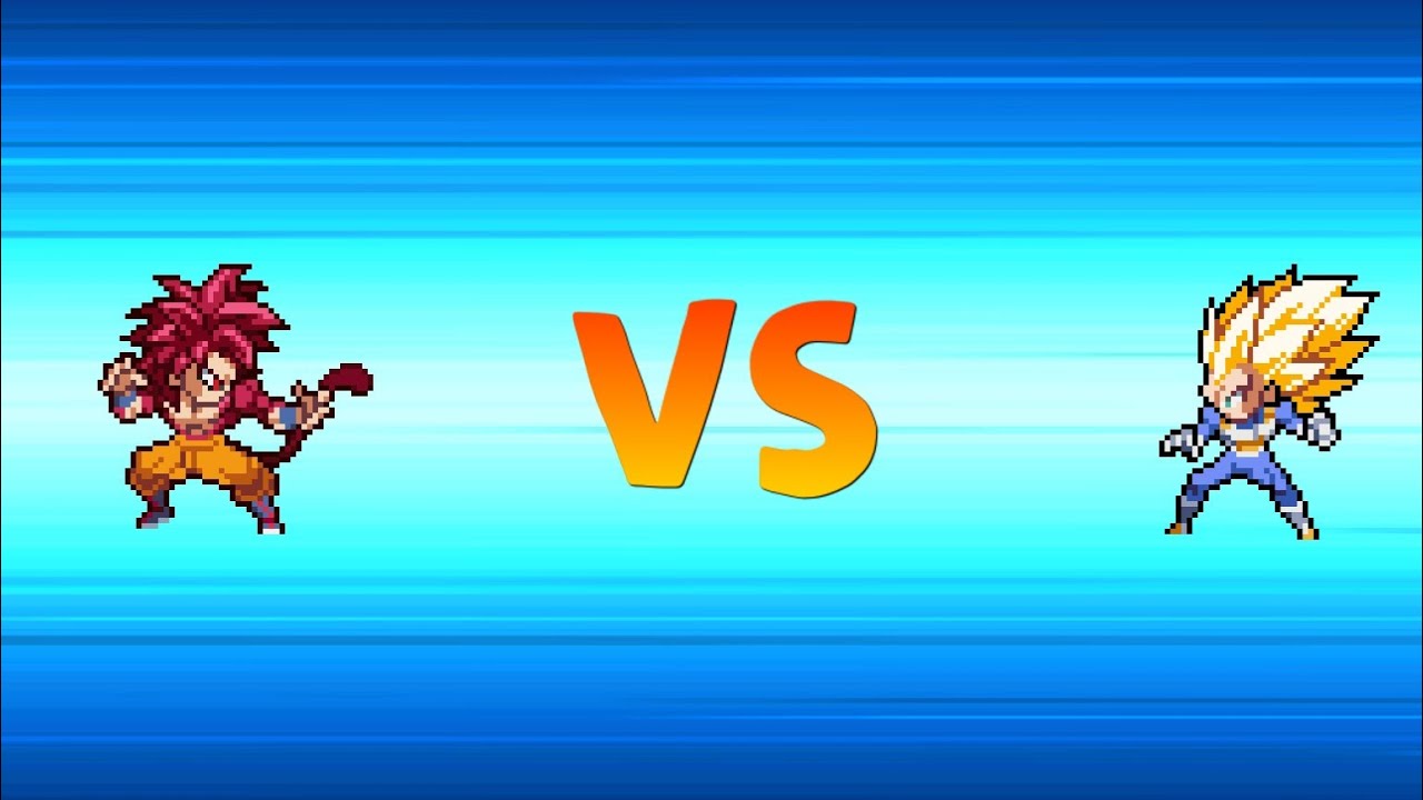 Goku SSJ4 VS Vegeta SSJ3 || Dragon ball dima || power Warrior 