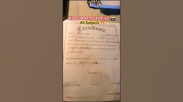 How to make NIOS PRACTICAL FILE? | First page Ready how to make | NIOS 2025 #shorts #feed #practical