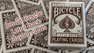 Daily deck review day 270 - Bicycle Archive series Brown