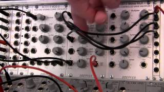 Doepfer A137-2 VC Wave Multiplier II Audio Processing/Scope Views Pt. 2B