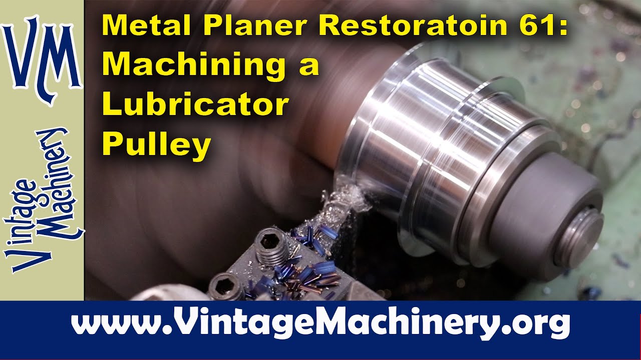 Metal Planer Restoration 61: Machining a Flat Belt Pulley for the 