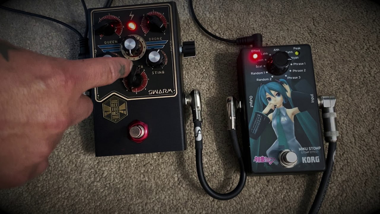 Beetronix Swarm with Korg Miku Stomp