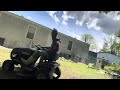 Mowing overgrown homestead asmr no talking
