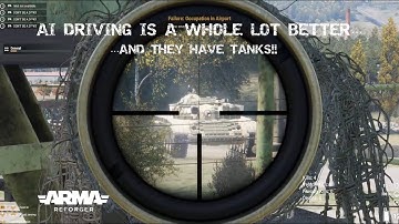 WTF! ARMA REFORGER ENEMY AI OPERATE TANKS NOW (without having to spawn them in myself) 😁
