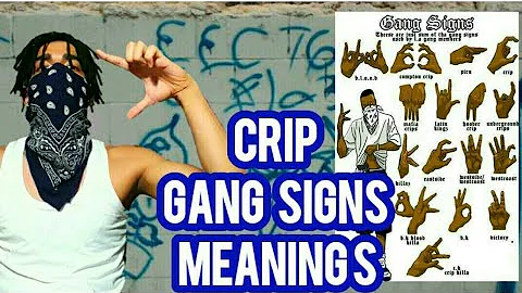 CRIP GANG SIGNS MEANINGS