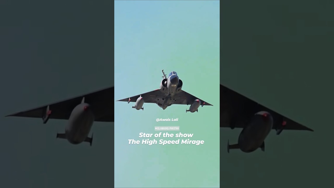 PAF Mirage High speed pass| 23rd March Parade 