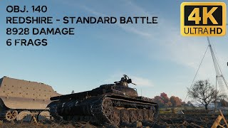 Obj. 140 8,9k damage 6 frags on Redshire - World of Tanks