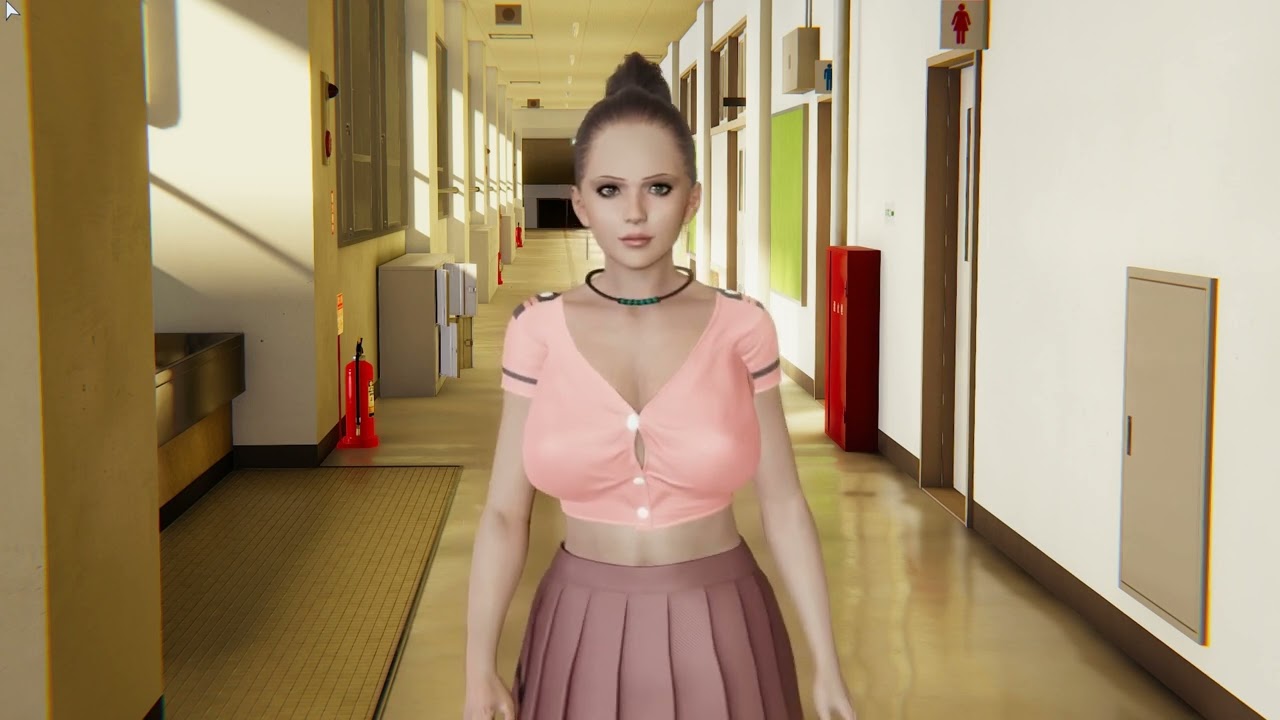 Luiana first day in high school, Primer dia en secundaria Honey Select 2 Character