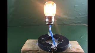 Free energy generator for light bulb using magnet | science projects​ simple at Home