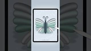 🦋 #procreate #procreateart #digitalart #arttutorial #draw #drawing #howtodraw #winter #butterfly