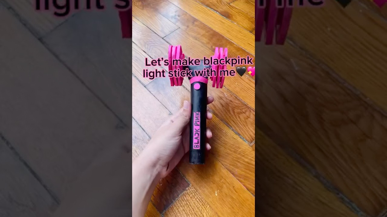 Let’s make blackpink light stick at home🖤💖