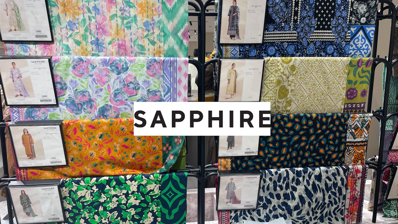 Sapphire New Summer Collection 2025 | Sapphire Lawn Collection 2025 | Life with HiraHashaam
