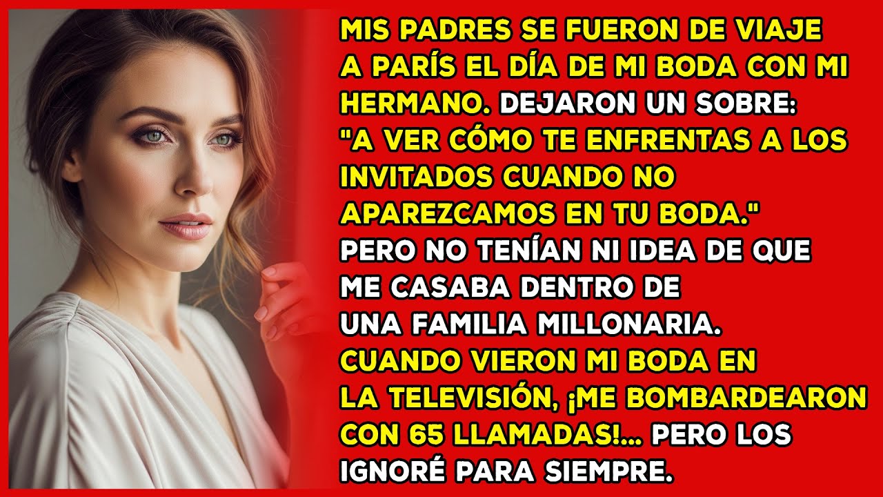 Mis padres se fueron de viaje el día de mi boda. Pero no tenían ni idea de mi prometido millonario.