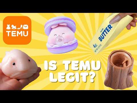 Unboxing WEIRD TEMU Squishies 😳 $2 Temu Fidgets!