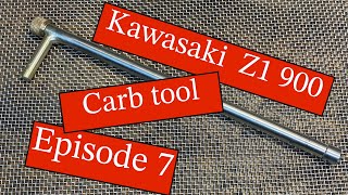 Kawasaki Z1 900 engine rebuild Episode 7 - Carb adjusting tool