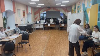 Polling station in Vladivostok opens to Russian voters casting ballots in presidential election
