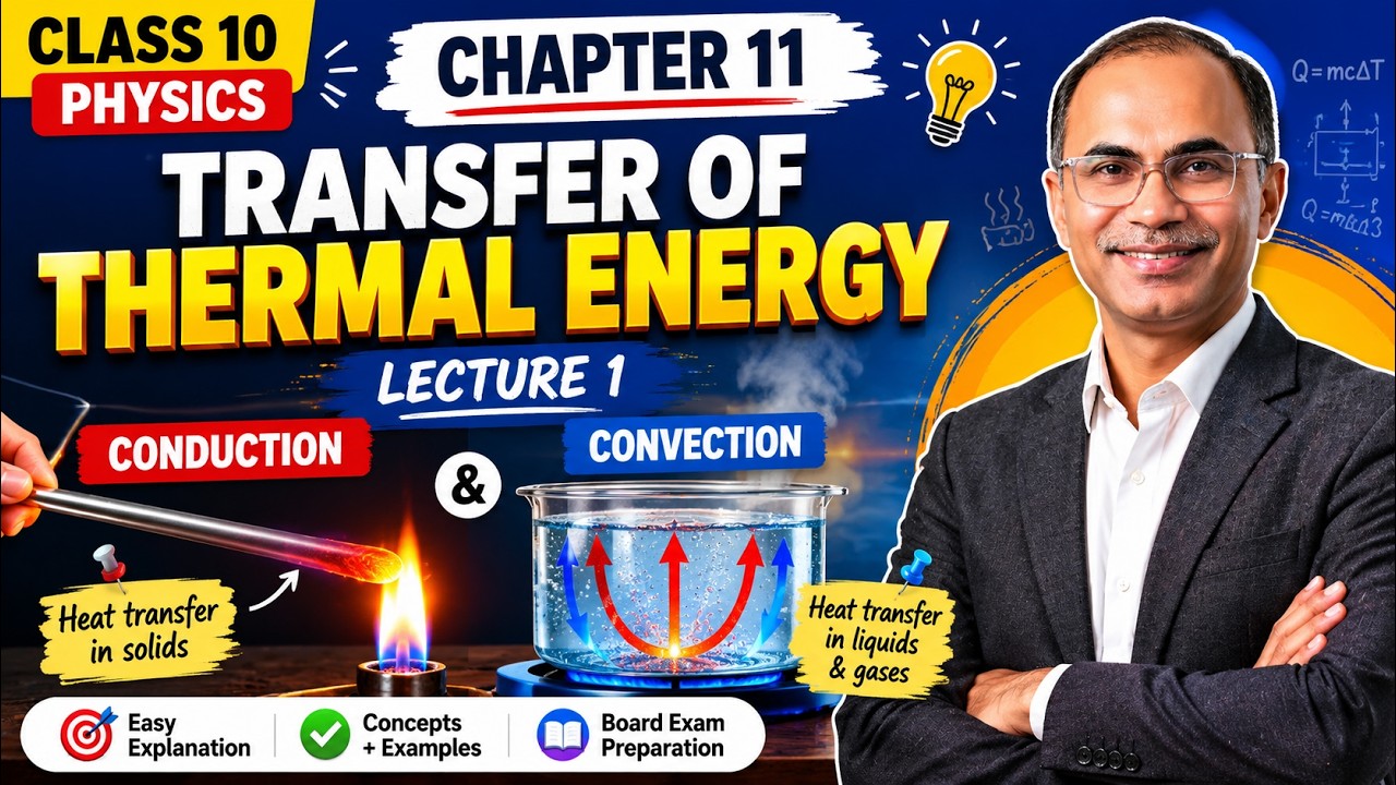 10th Physics Chapter 11 Lecture 1 | Conduction and Convection | Transfer of Thermal Energy