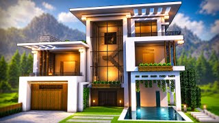 Minecraft: How To Build a Modern Mansion | Easy Tutorial