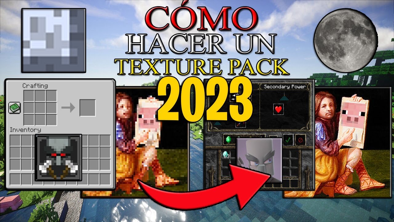 🎨¿COMO HACER UN PACK DE TEXTURAS PARA MINECRAFT?🎨| #7 INVENTARIOS ...