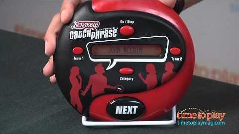 Scrabble Electronic Catchphrase Game Review and Instructions