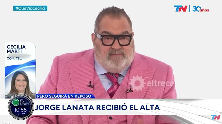 Jorge Lanata fue dado de alta- Minuto Argentina
