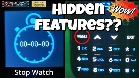 Baofeng UV-5R Mini unknown features | Long & Short Presses