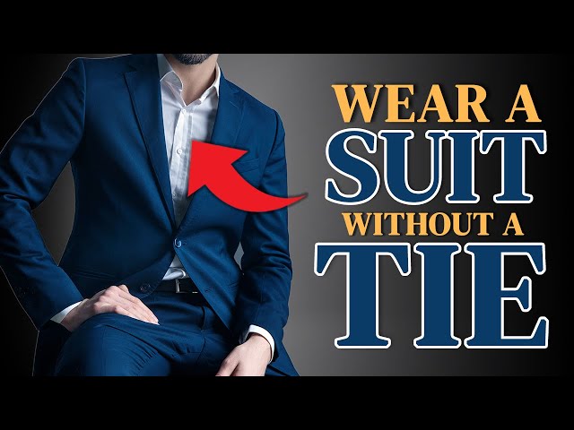 How To Wear A Suit Without A Necktie (Avoid These 7 Mistakes!) 