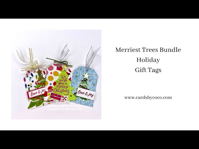 Tassels & Sequins: Make Your Own Merry Gift Bag Tags - LovenStamps