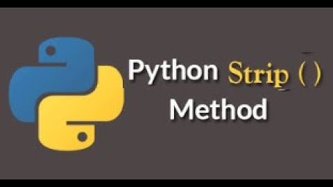 how to strip string in python