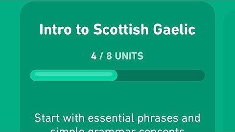 Let’s learn Scottish Gaelic with Duolingo