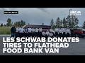 Les Schwab donates new tires to Flathead Food Bank delivery van