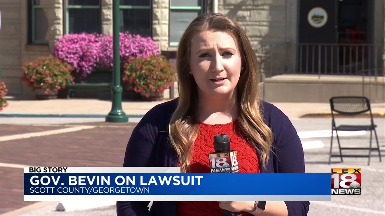 Gov. Bevin on Lawsuit newspaper mockup