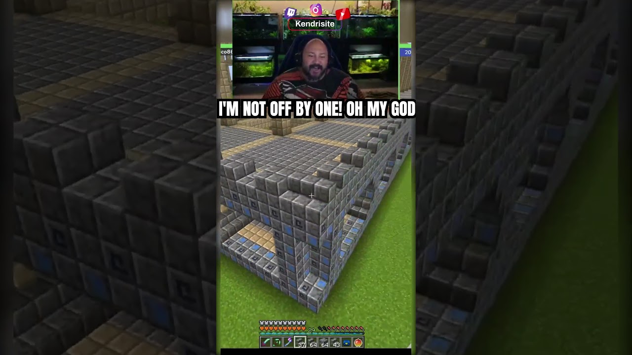 I'm finally not off by one!!! WEWTT!!  #clips #shorts #reels #minecraft #minecraftmemes