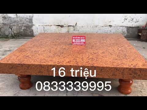 Video Chiếu ngựa vân lu bông gỗ nghiến | Đồ gỗ Siêu Quần - youtube