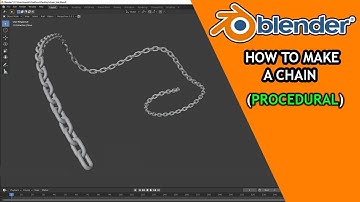 Blender Tutorial - How to Make A chain (procedural)