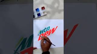 How To Draw The Mtn Dew Logo