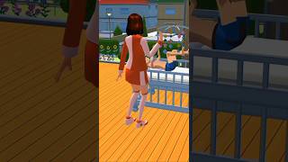 Rina fall down 🤪 #viralshort​ #tom​ #stairs​ #meme​ #gaming​ #shorts​ #sakuraschoolsimulator​