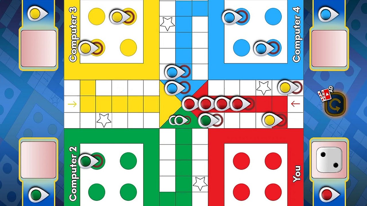 Ludo game in 4 players | Ludo King 4 players | Ludo gameplay 