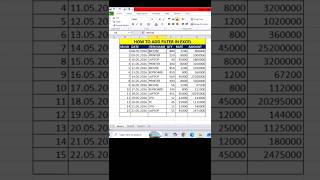 Excel Me Filter Kaise Lagaye? 🔥 5 Second Me Data Filter Trick! #excel #exceltips #excel